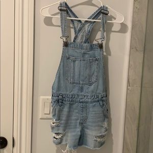 Abercrombie and Fitch Extra Small Denim Overalls